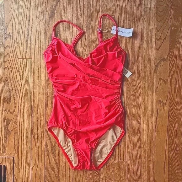 Miraclesuit Other - Miraclesuit pink one piece bathing suit size 8